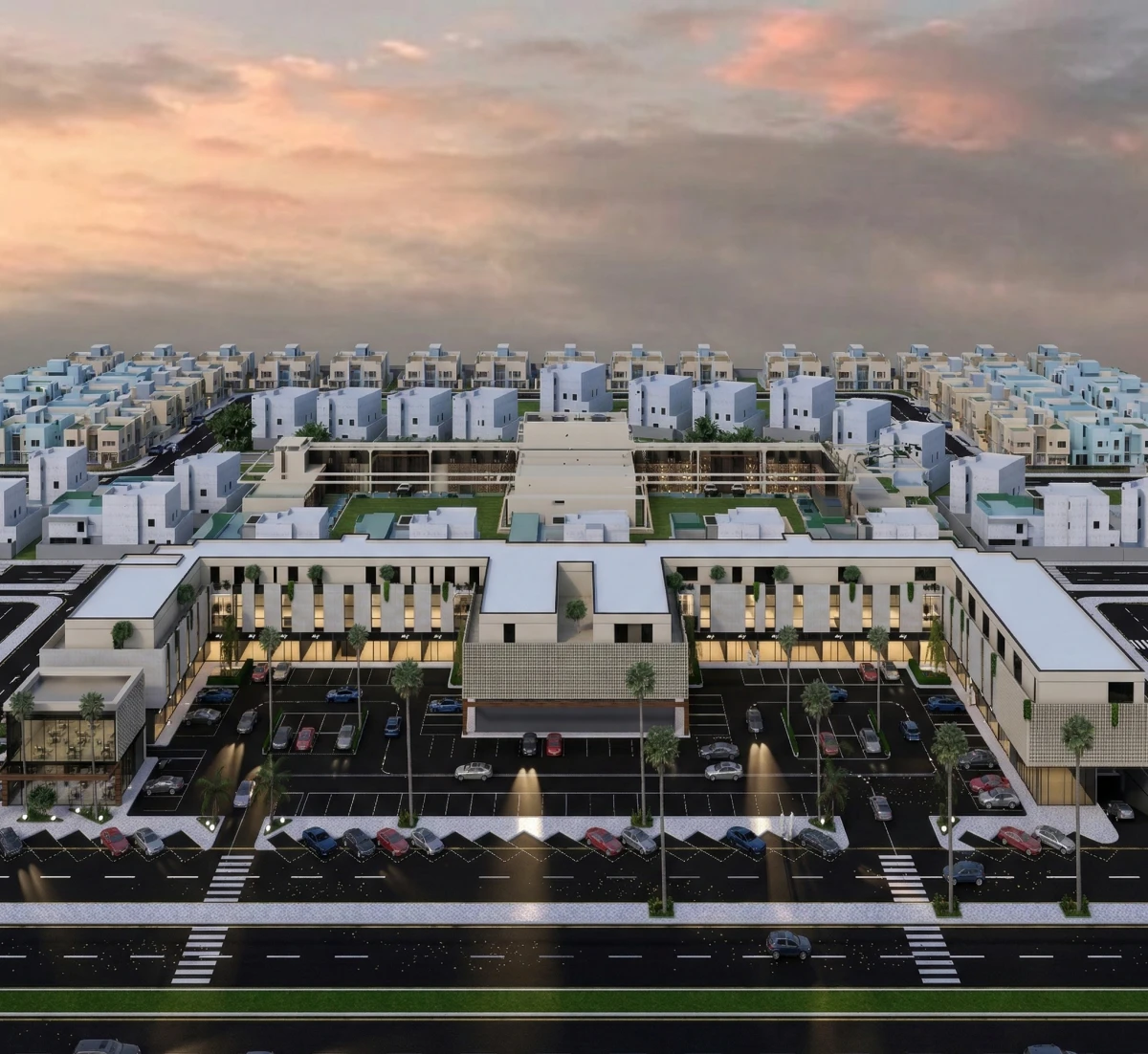 مشروع انشاء مجمع تجاري متعدد الاستخدامات