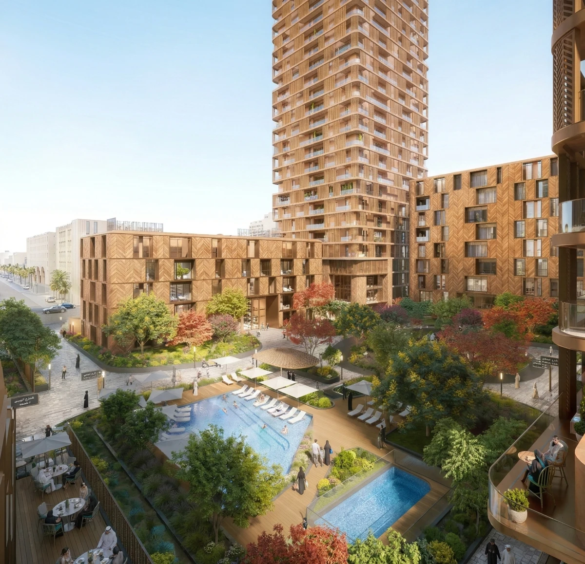 أعمال التشطيبات الداخلية لمجمع أبراج